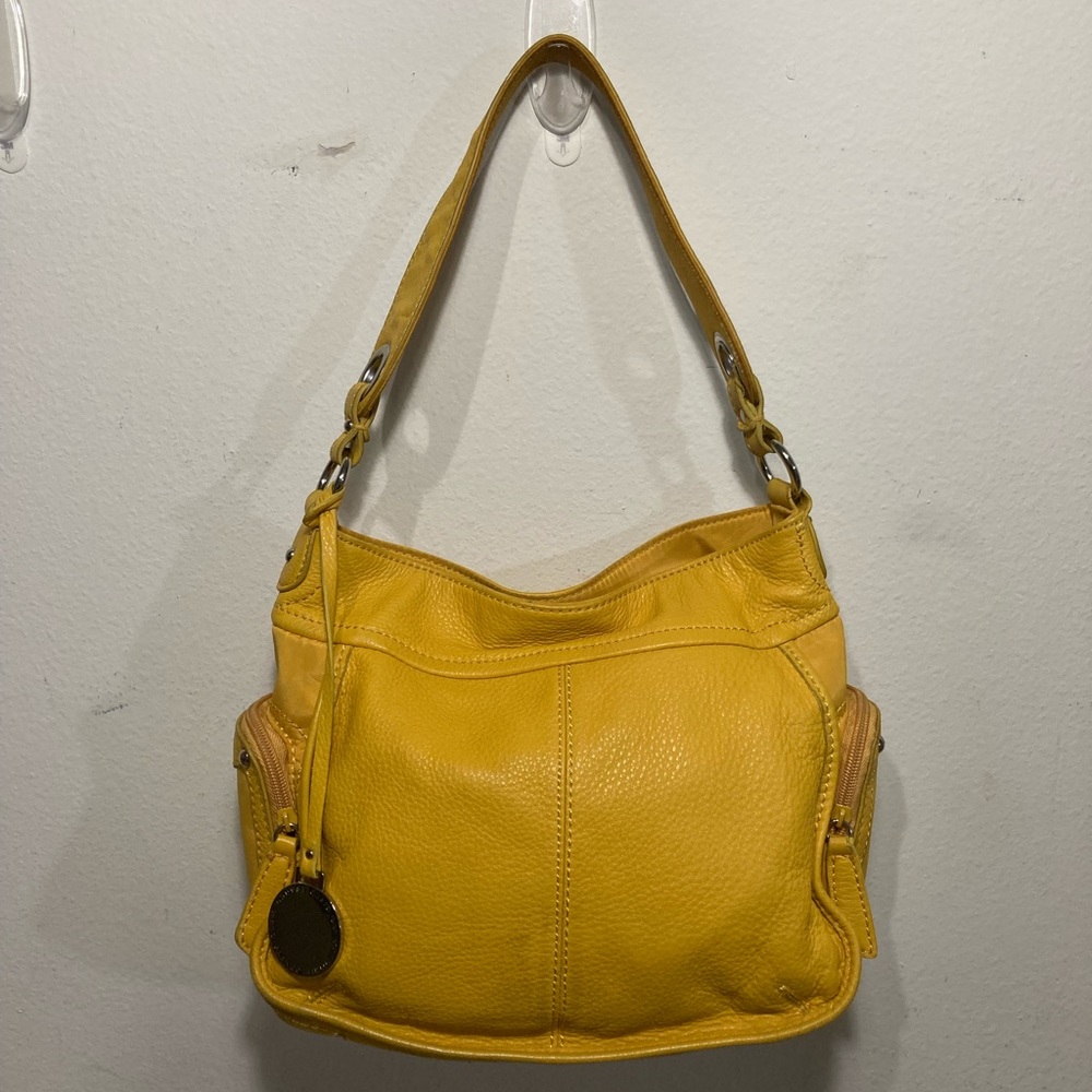 Franco Sarto Yellow Leather Handbag